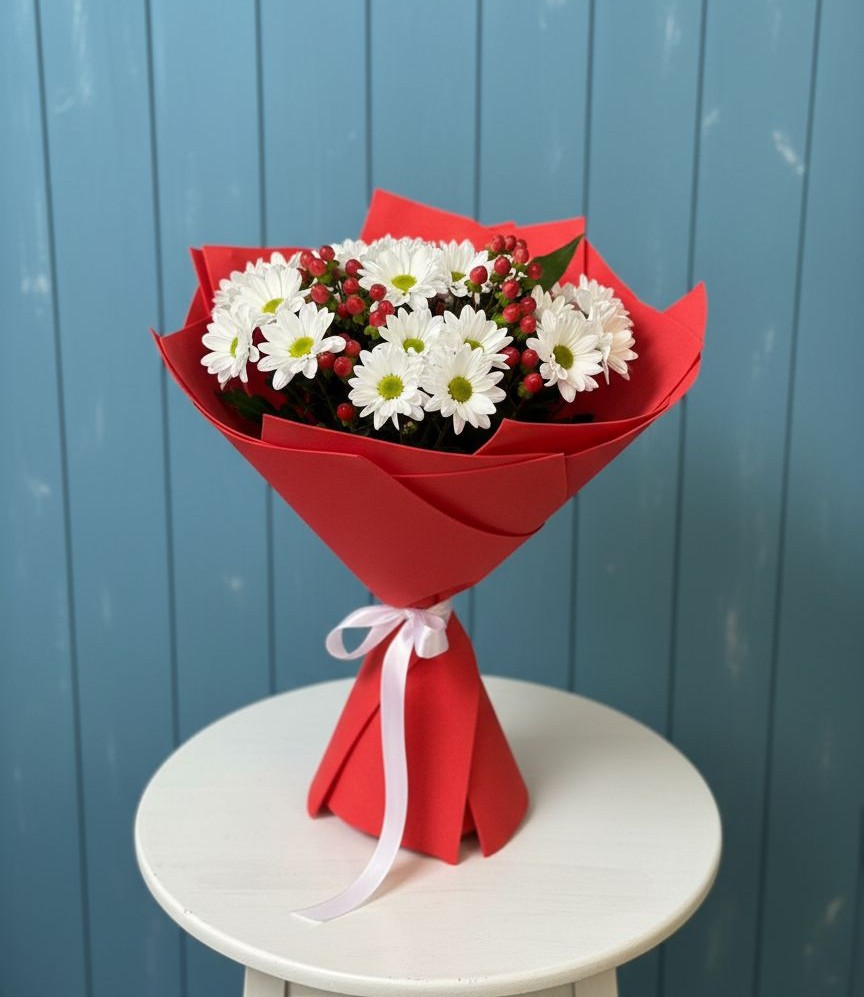 Букет цветов из: Хризантемы в Форносово