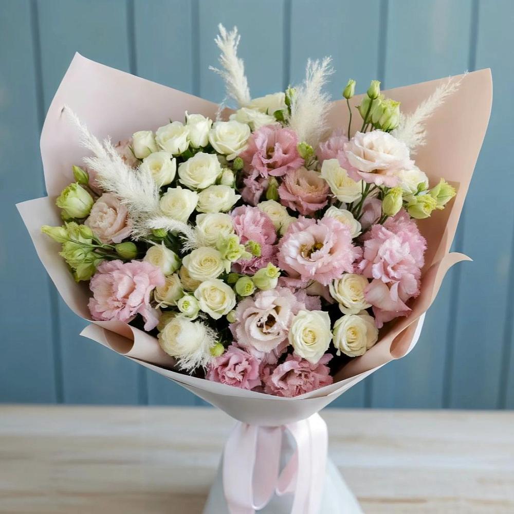 Букет цветов из: Альстромерии и Розы в Форносово