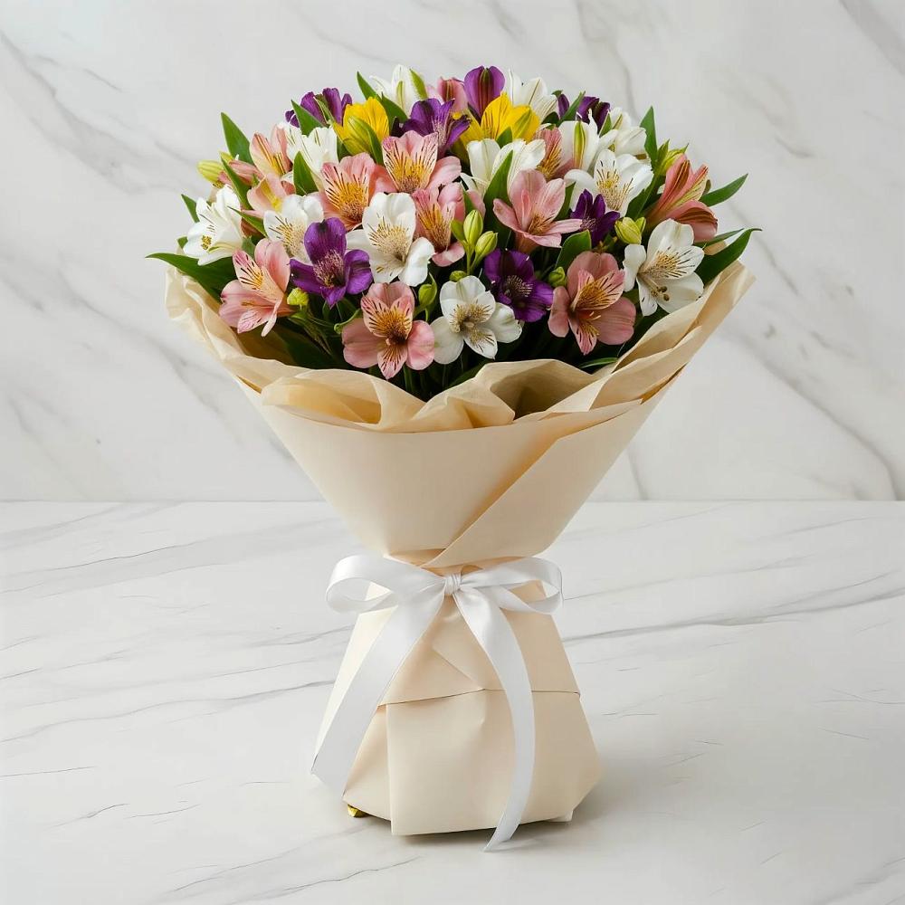 Букет цветов из: Альстромерии в Форносово