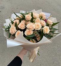Букет Кремовые розы Латте в Форносово