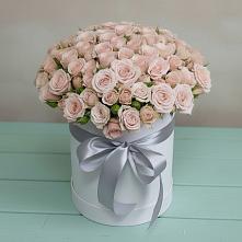 Цветочная композиция из Розы в шляпной коробке #REPLACE_PRED# Форносово