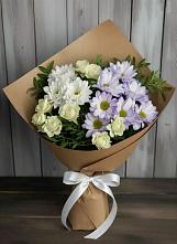 Букет цветов из:  Хризантемы и Розы в Форносово