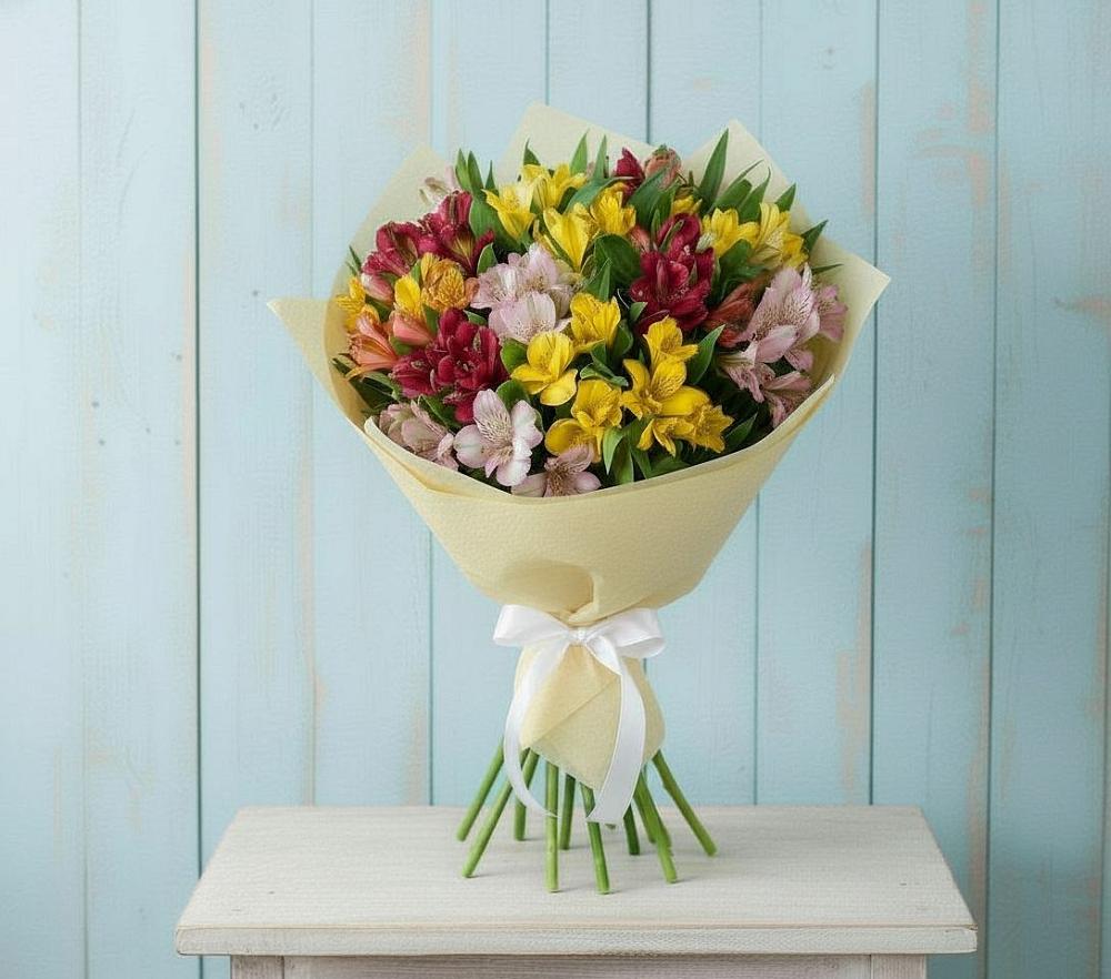 Букет цветов из: Альстромерии в Форносово