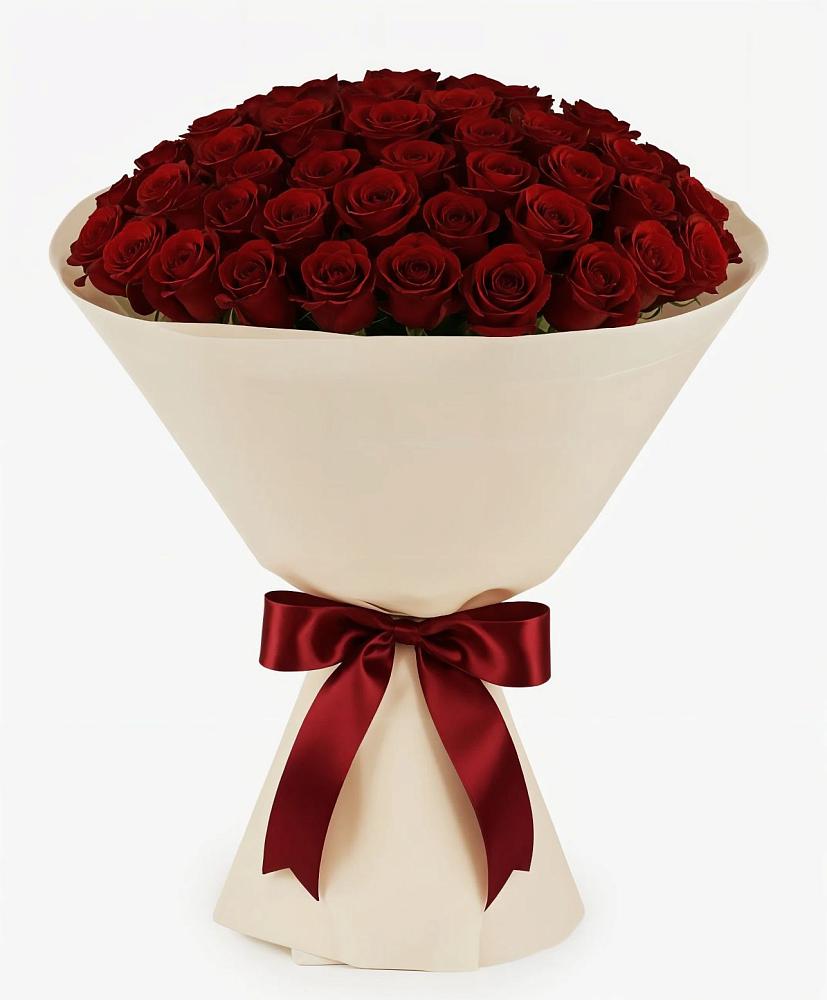 Букет 101 Бордовая роза Блэк Бакарра в Форносово