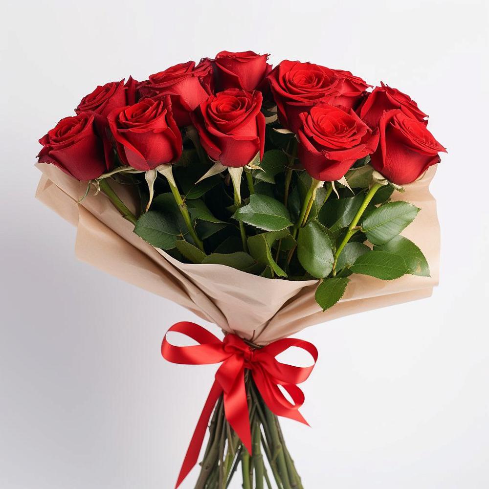 Букет 11 Красных роз Эдлесс Лав в Форносово
